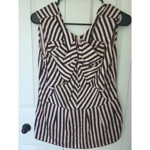 Marni Striped Pink/Black Blouse size 38